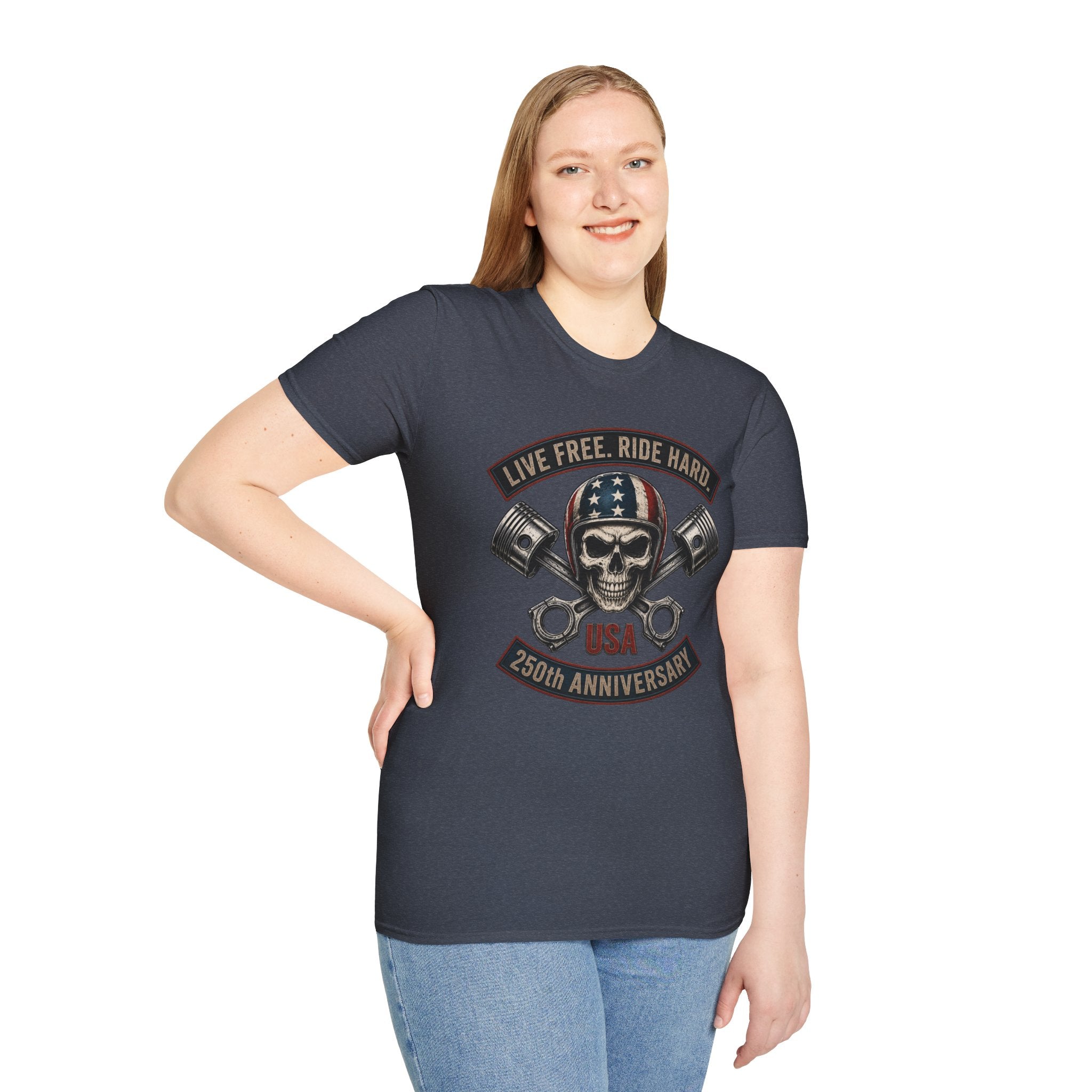 LIVE FREE RIDE HARD - 250TH ANNIVERSARY T-SHIRT