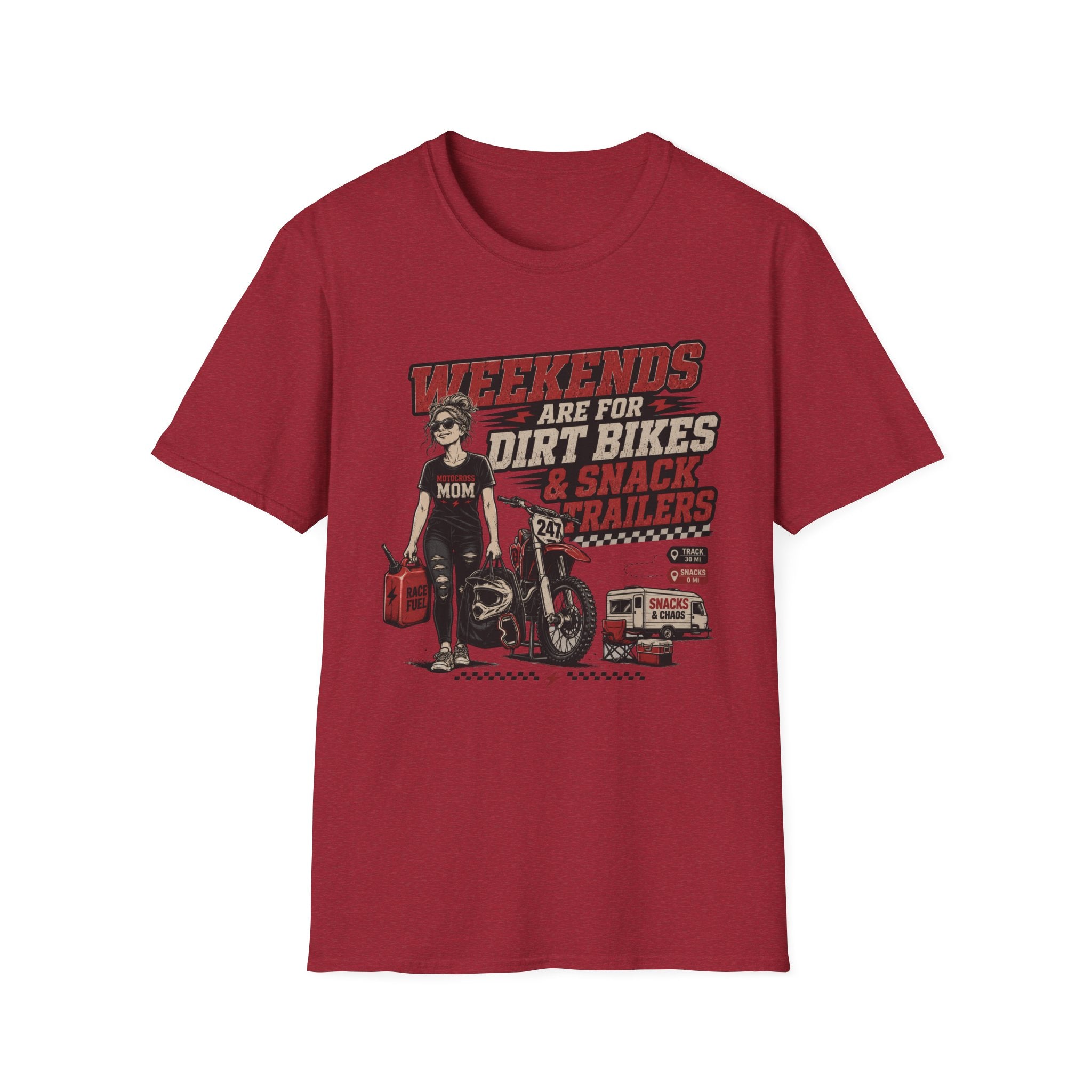 Weekends Are For Dirt Bikes & Snack Trailers T-Shirt