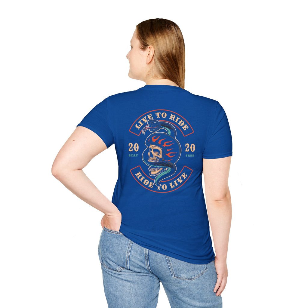 Live To Ride and Ride To Live Patch T-Shirt