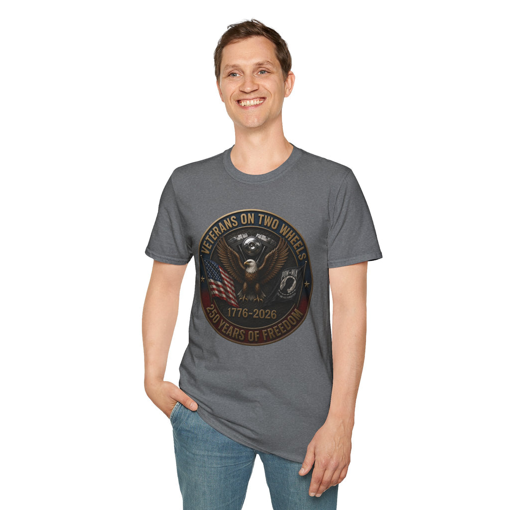 VETERANS ON TWO WHEELS T-SHIRT