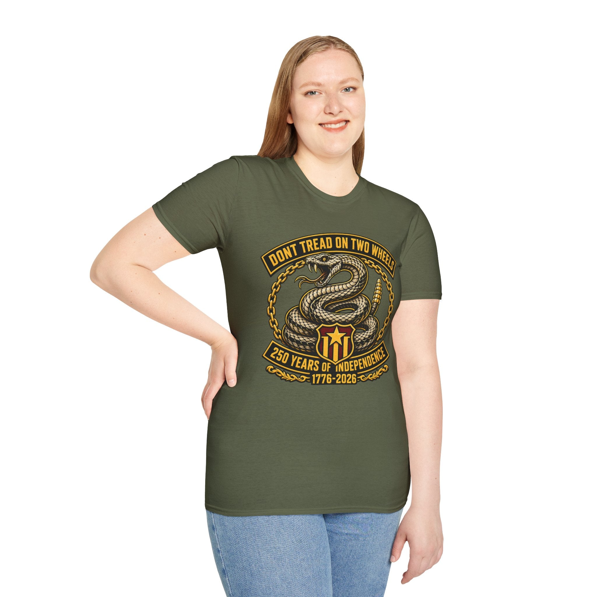 DON'T TREAD ON TWO WHEELS T-SHIRT