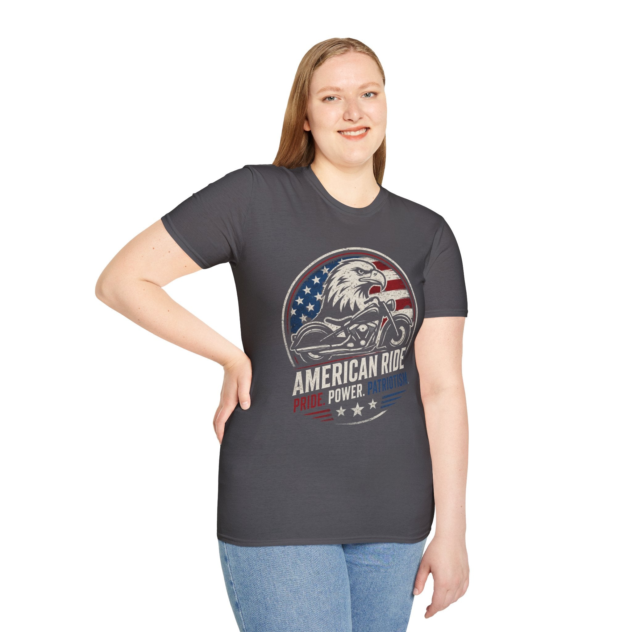 American Ride Pride. Power. Patriotism T-Shirt