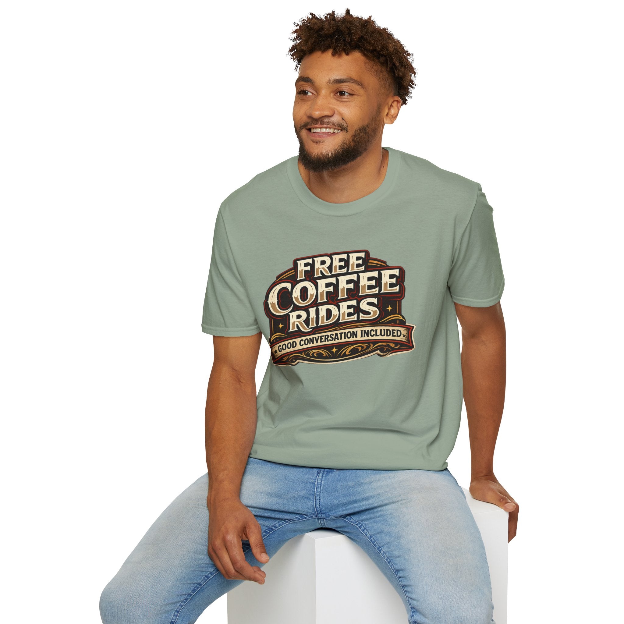 FREE COFFEE RIDES T-Shirt