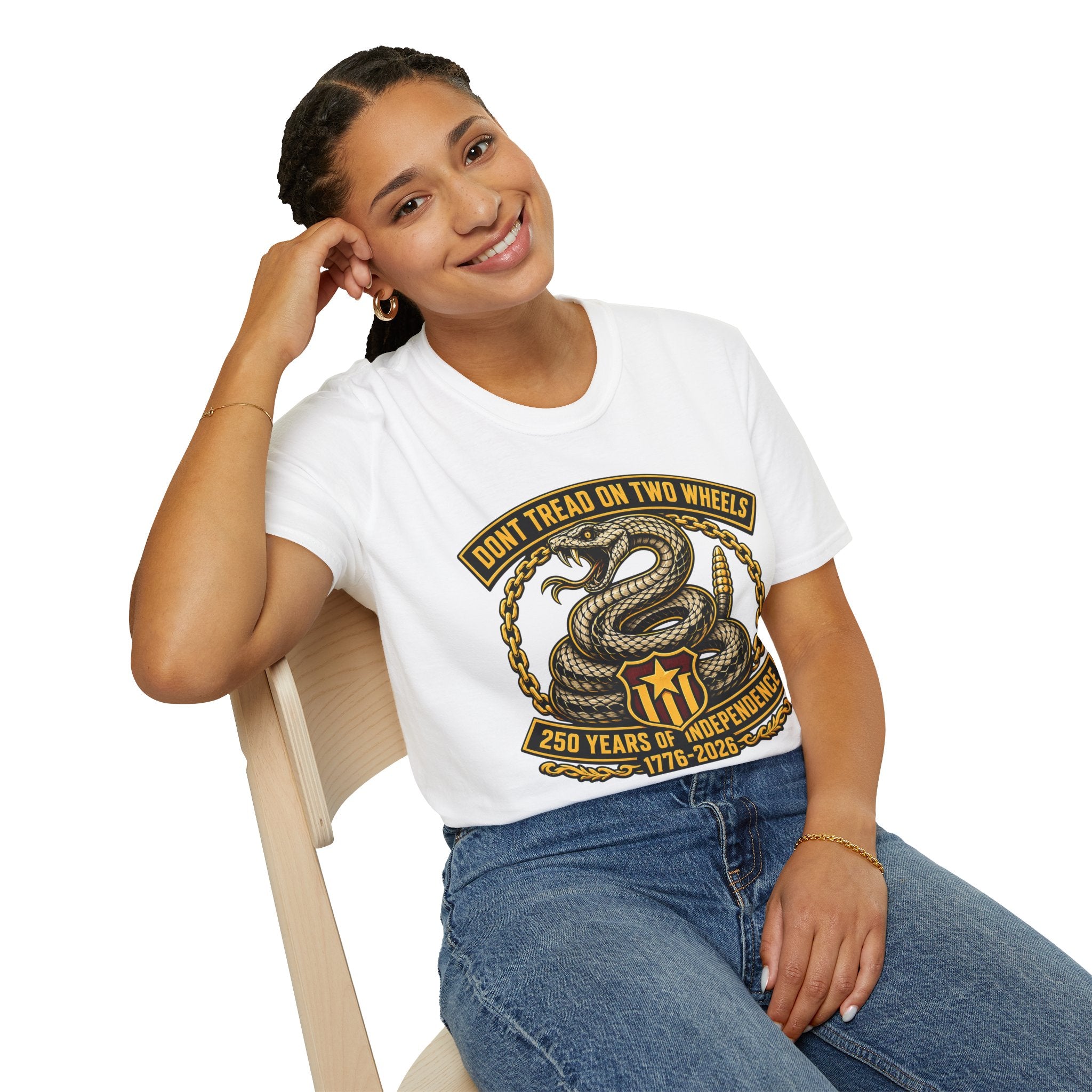 DON'T TREAD ON TWO WHEELS T-SHIRT
