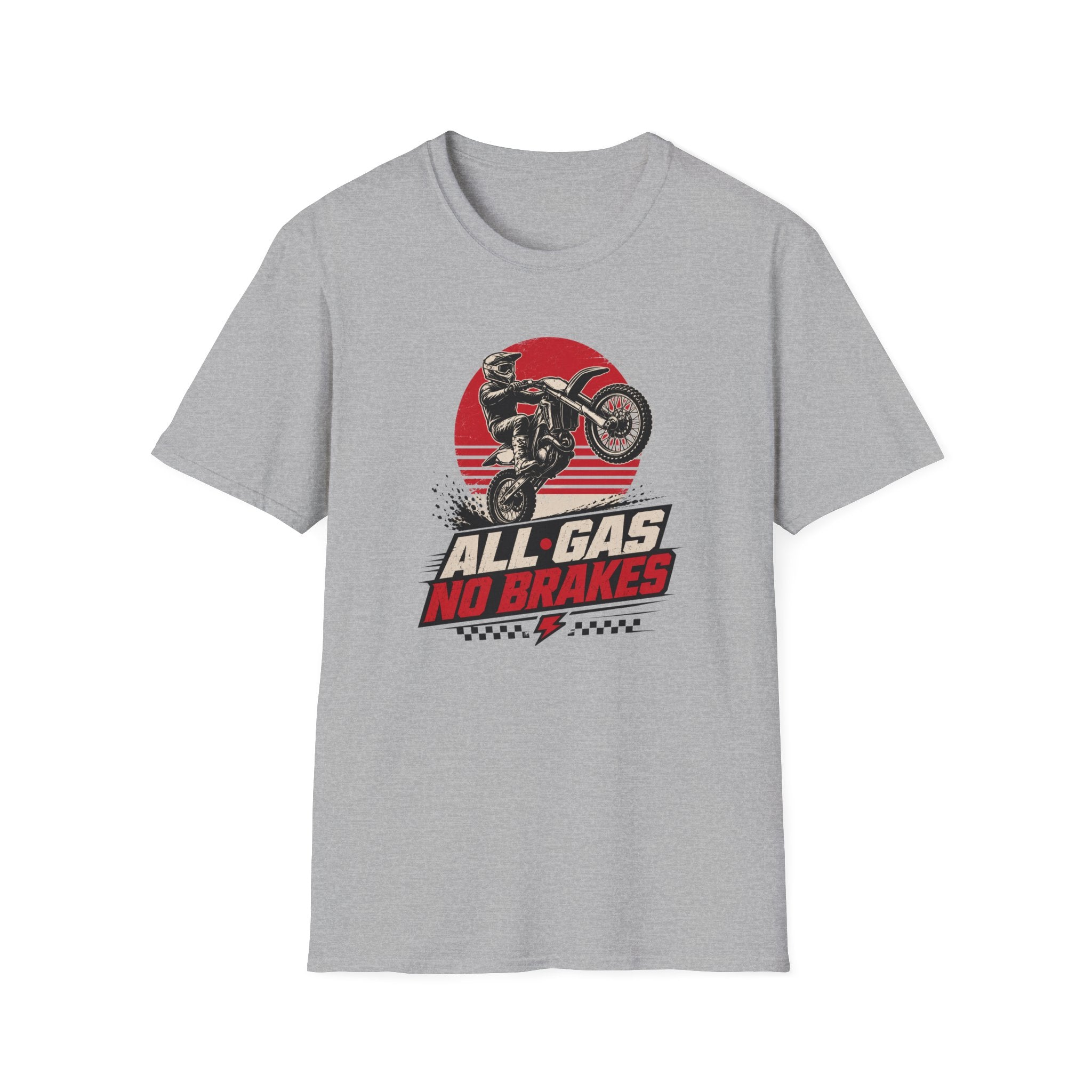 All Gas No Brakes Motorcycle T-Shirt