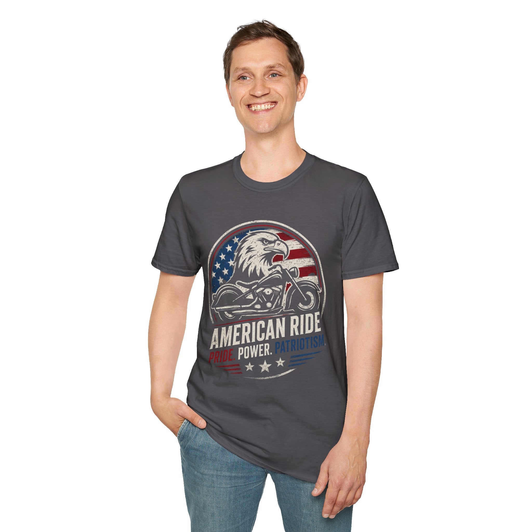 American Ride Pride. Power. Patriotism T-Shirt