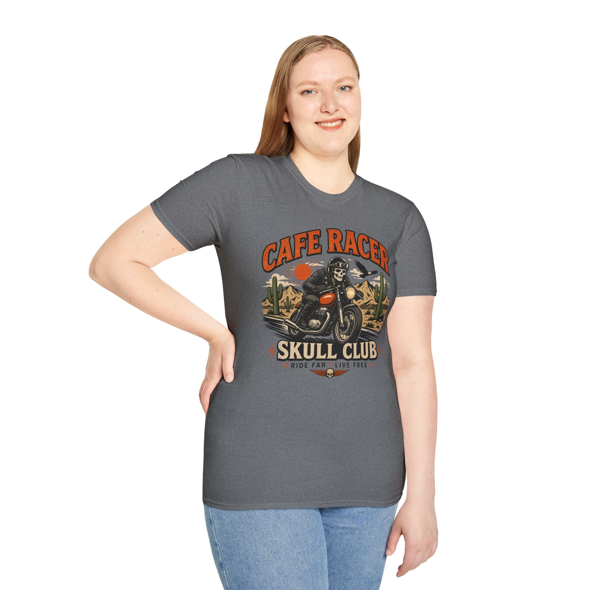 Cafe Racer Skull Club T-Shirt