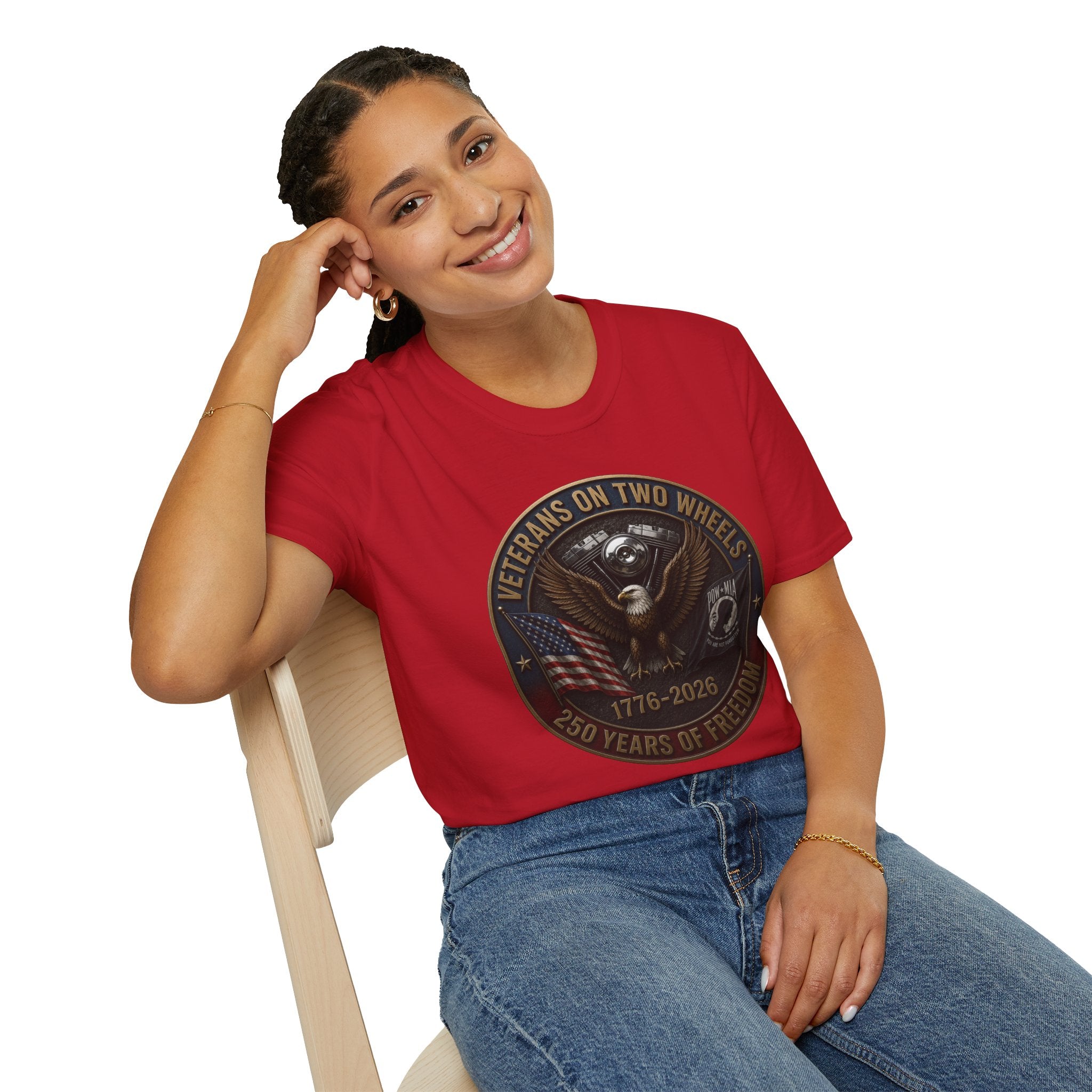 VETERANS ON TWO WHEELS T-SHIRT