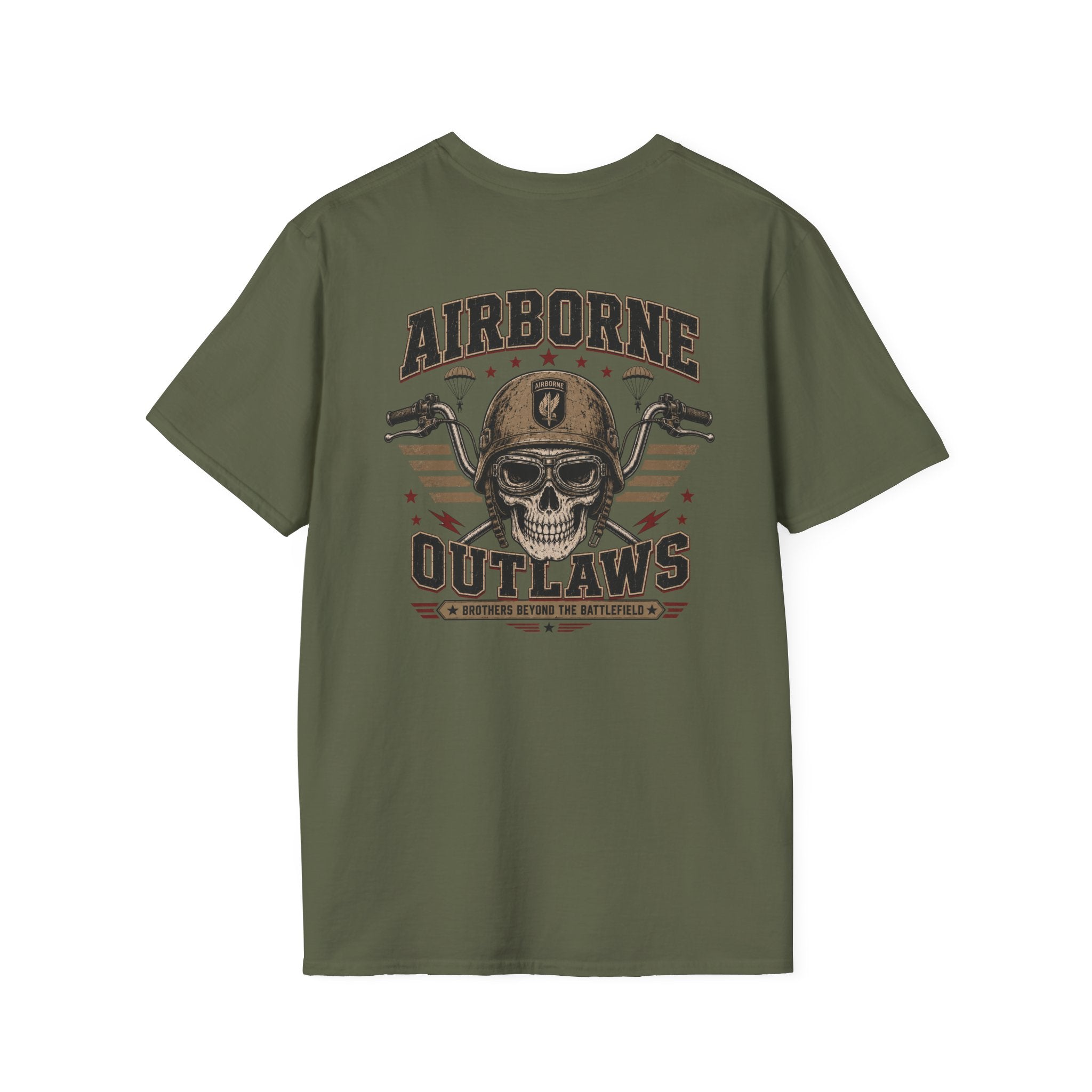 Airborne Outlaws Skull T-Shirt