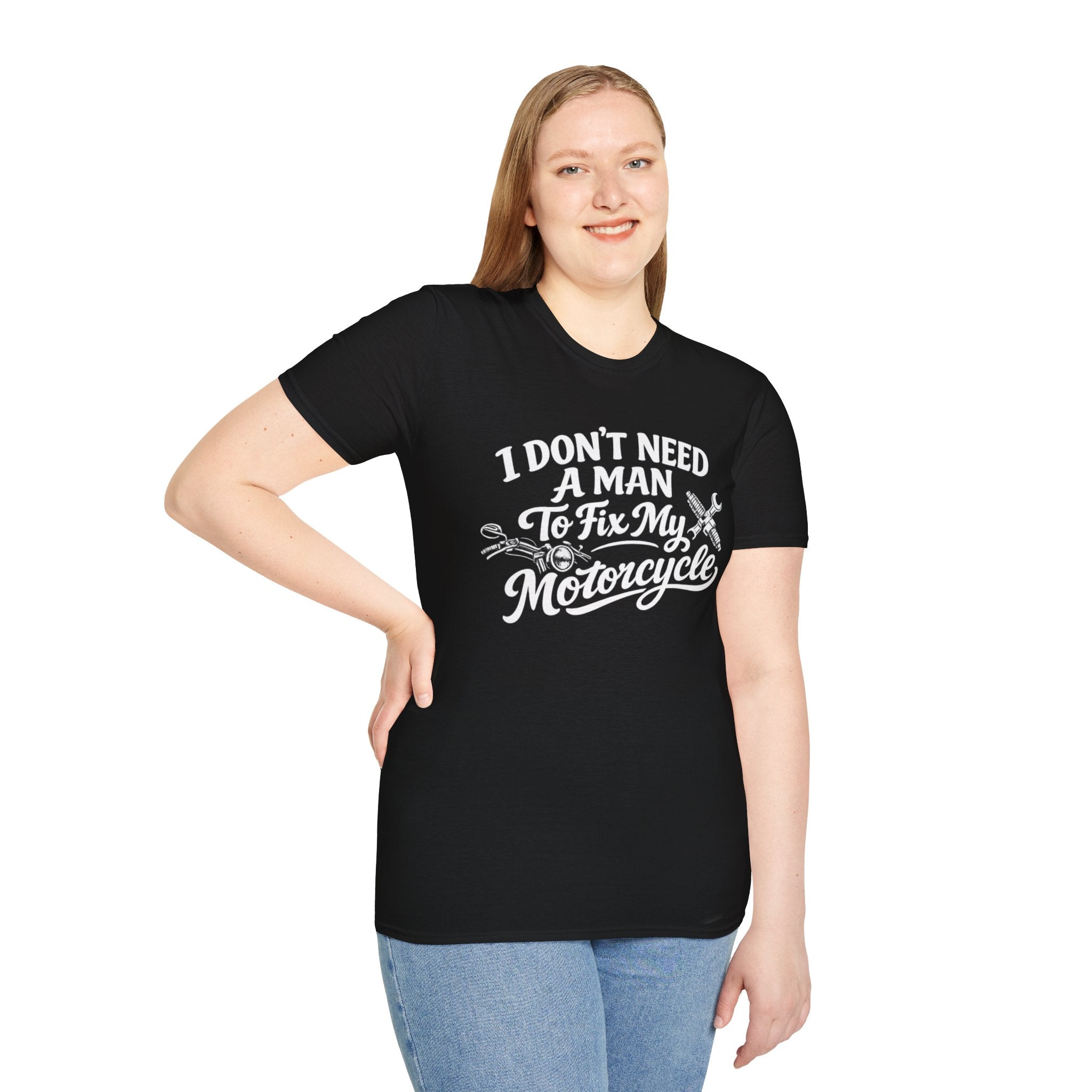 I Don't Need A Man To Fix My Motorcycle T-Shirt