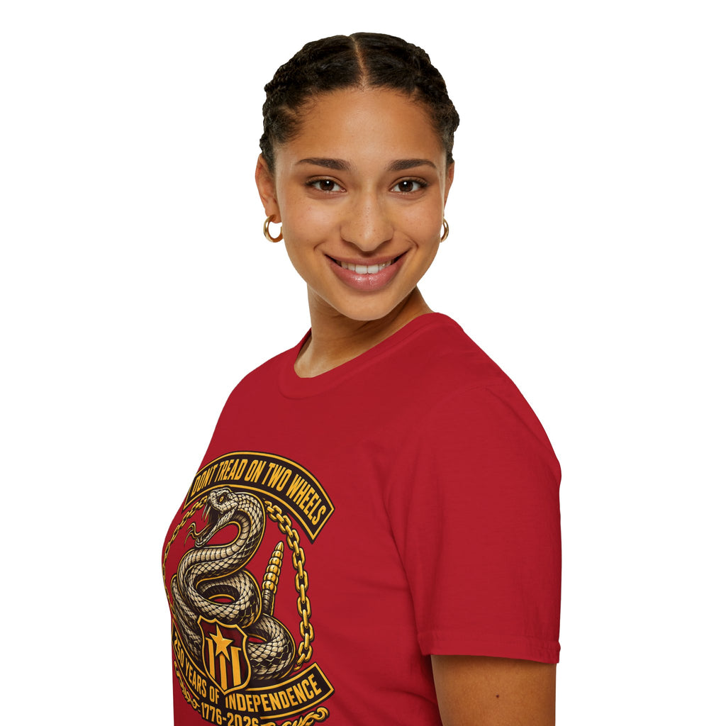DON'T TREAD ON TWO WHEELS T-SHIRT