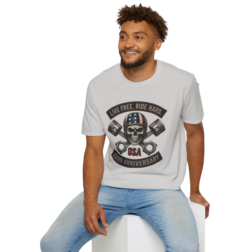 LIVE FREE RIDE HARD - 250TH ANNIVERSARY T-SHIRT