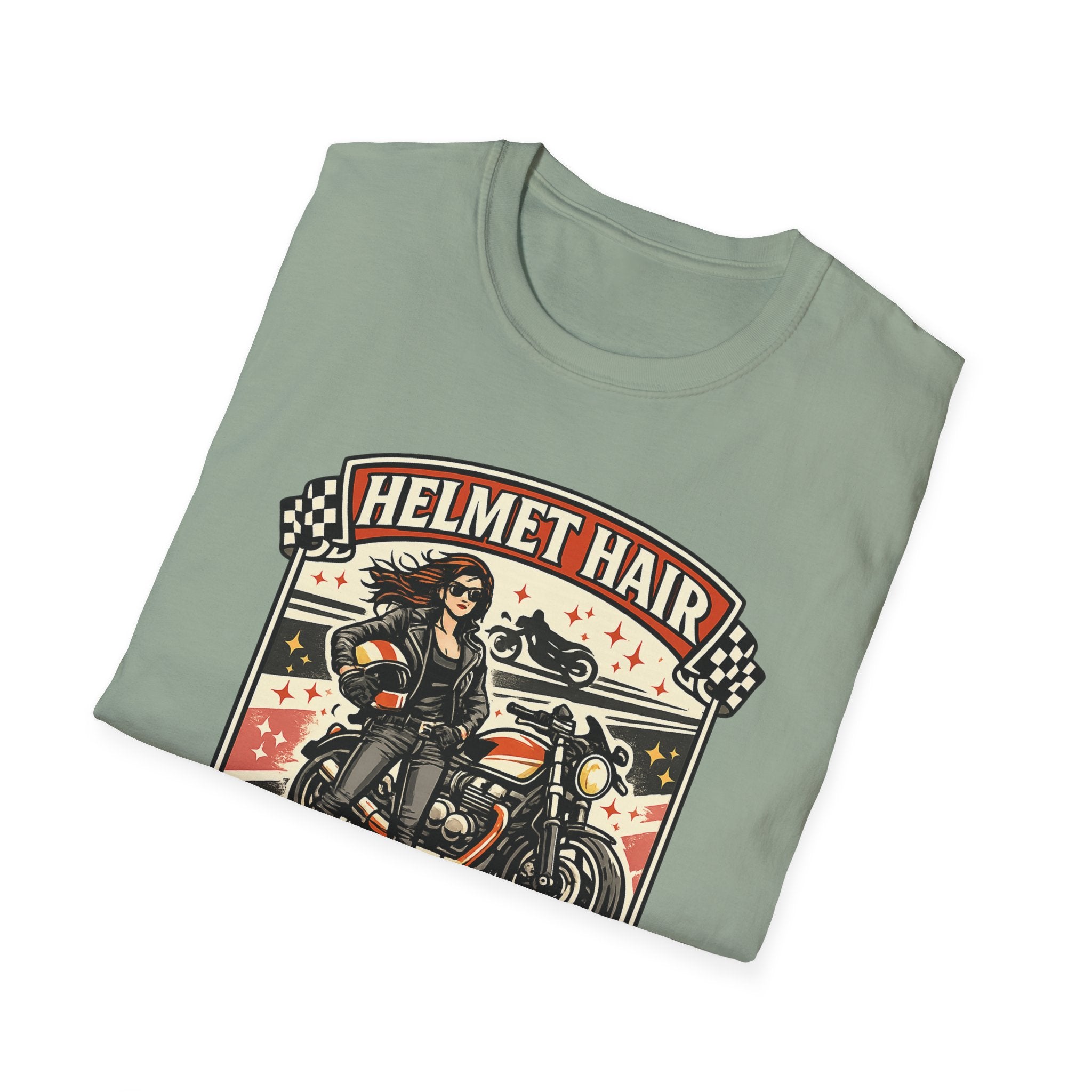 Helmet Hair Don't Care T-Shirt