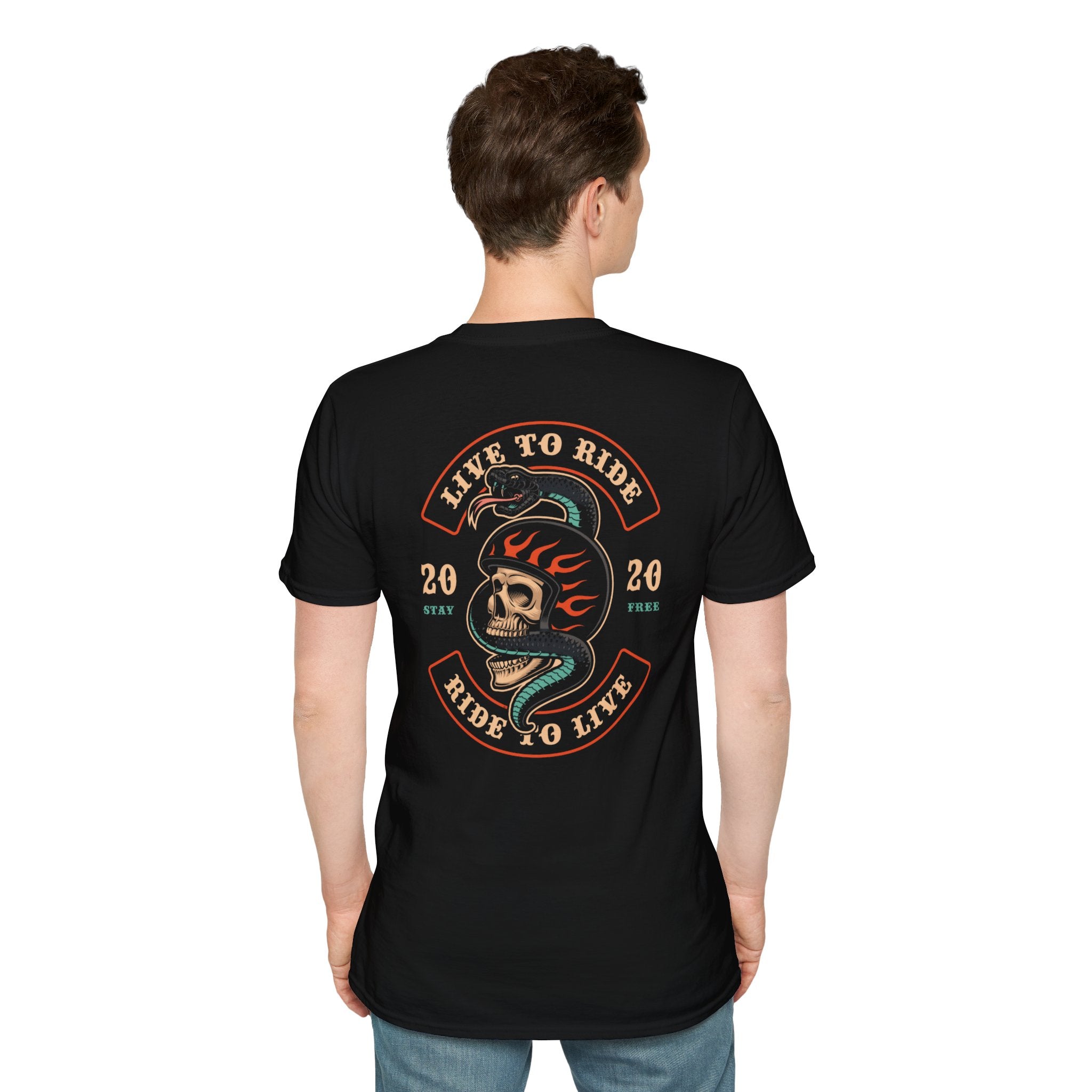 Live To Ride and Ride To Live Patch T-Shirt