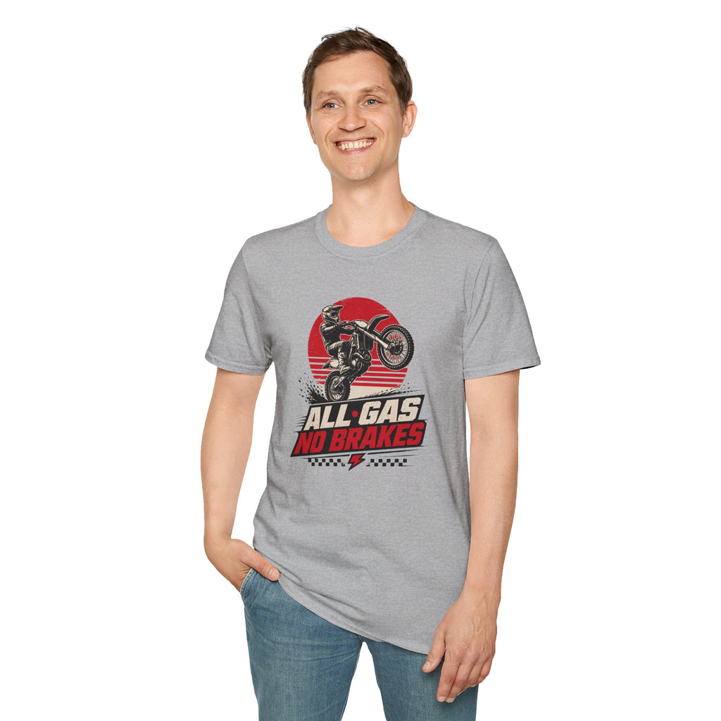 All Gas No Brakes Motorcycle T-Shirt