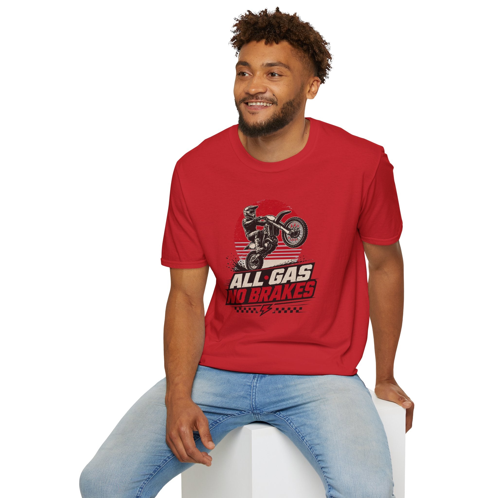 All Gas No Brakes Motorcycle T-Shirt