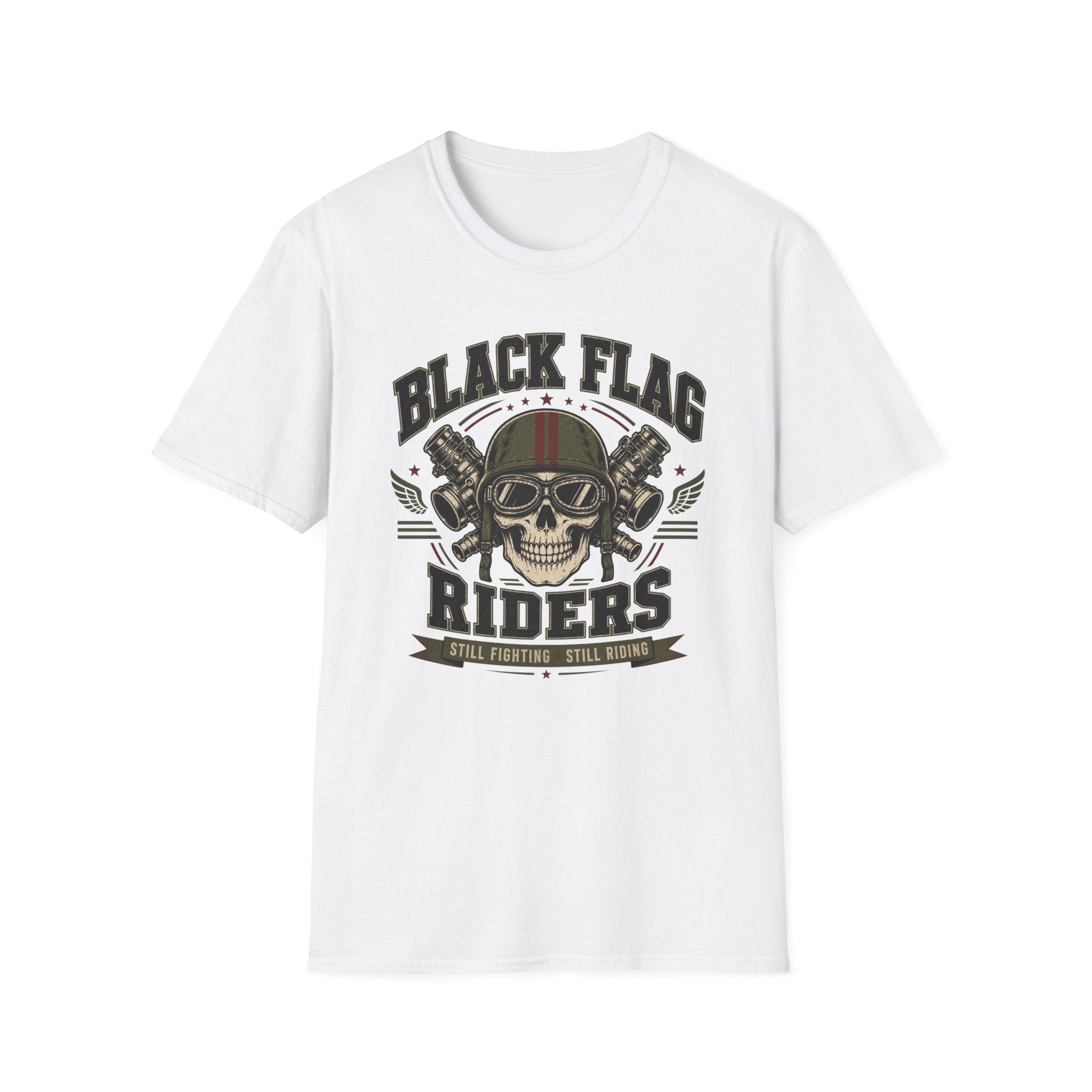 Black Flag Riders Skull T-Shirt
