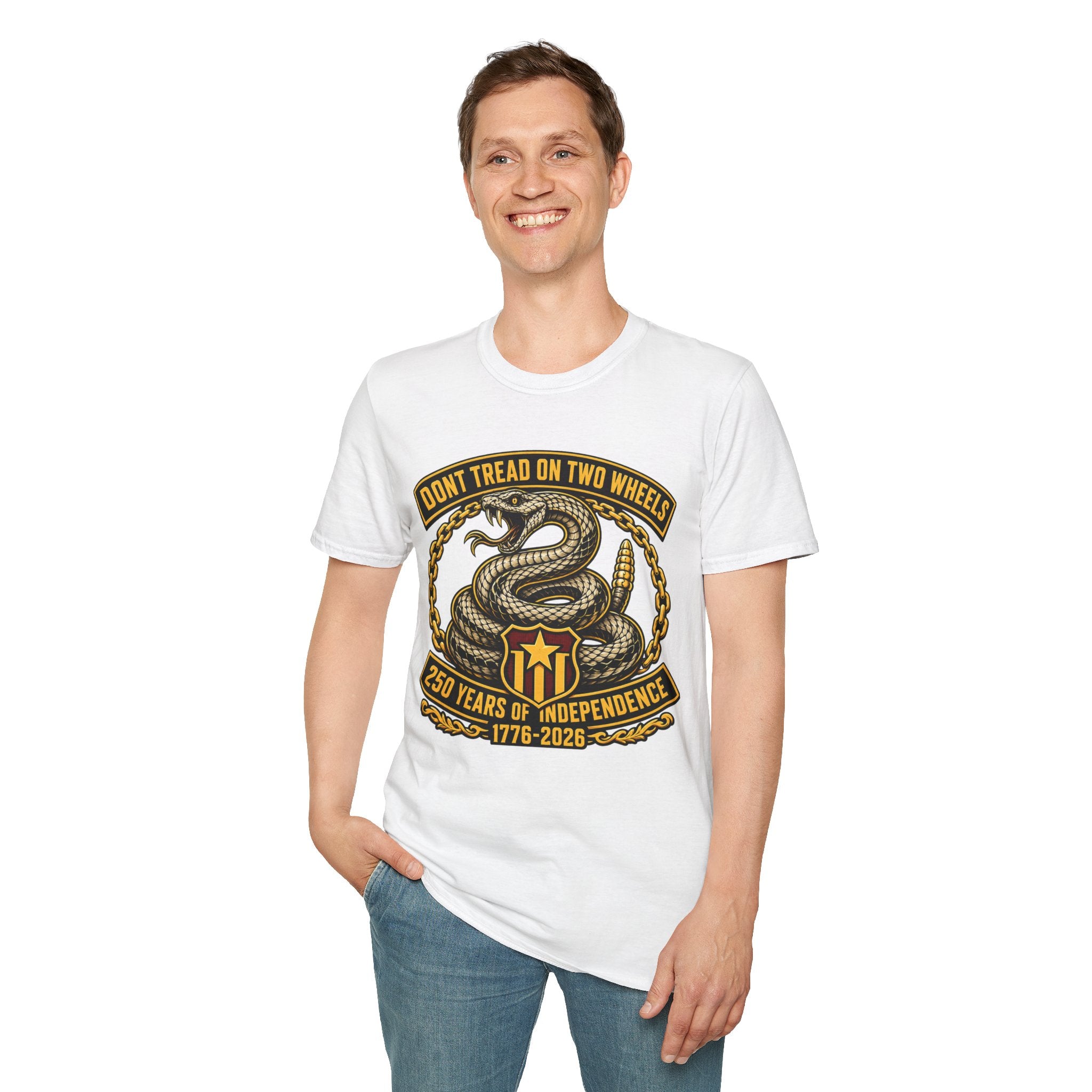 DON'T TREAD ON TWO WHEELS T-SHIRT