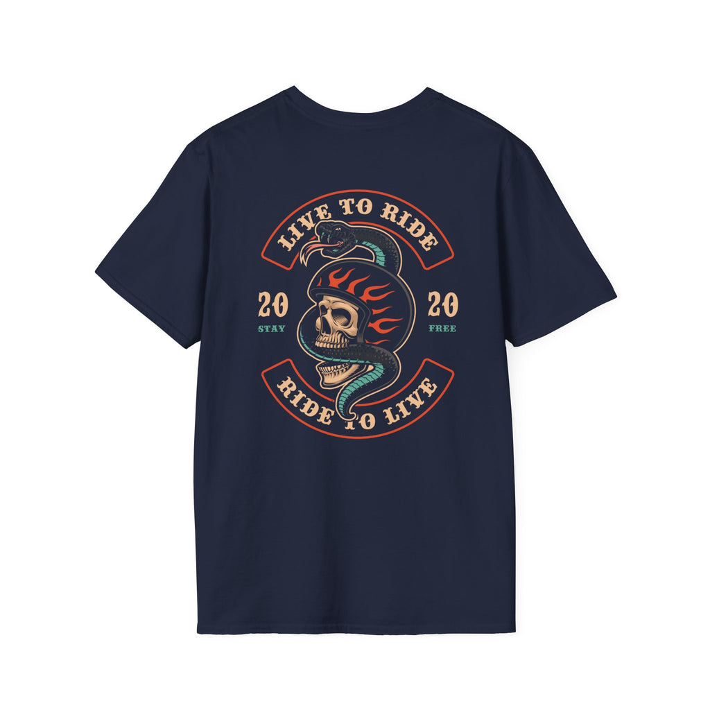 Live To Ride and Ride To Live Patch T-Shirt