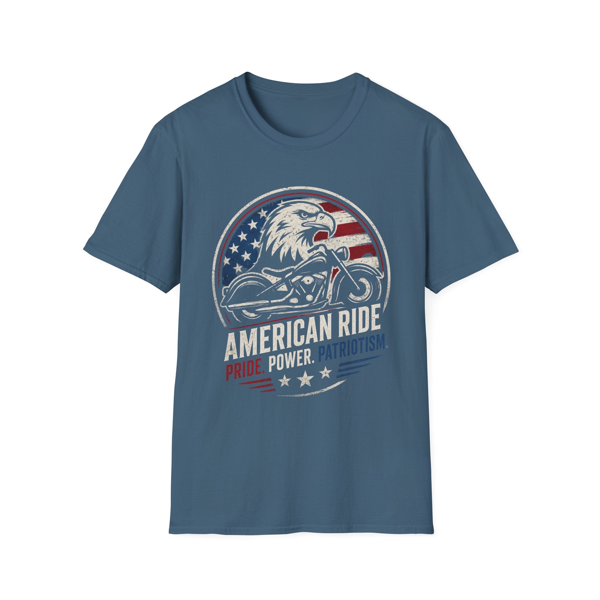 American Ride Pride. Power. Patriotism T-Shirt