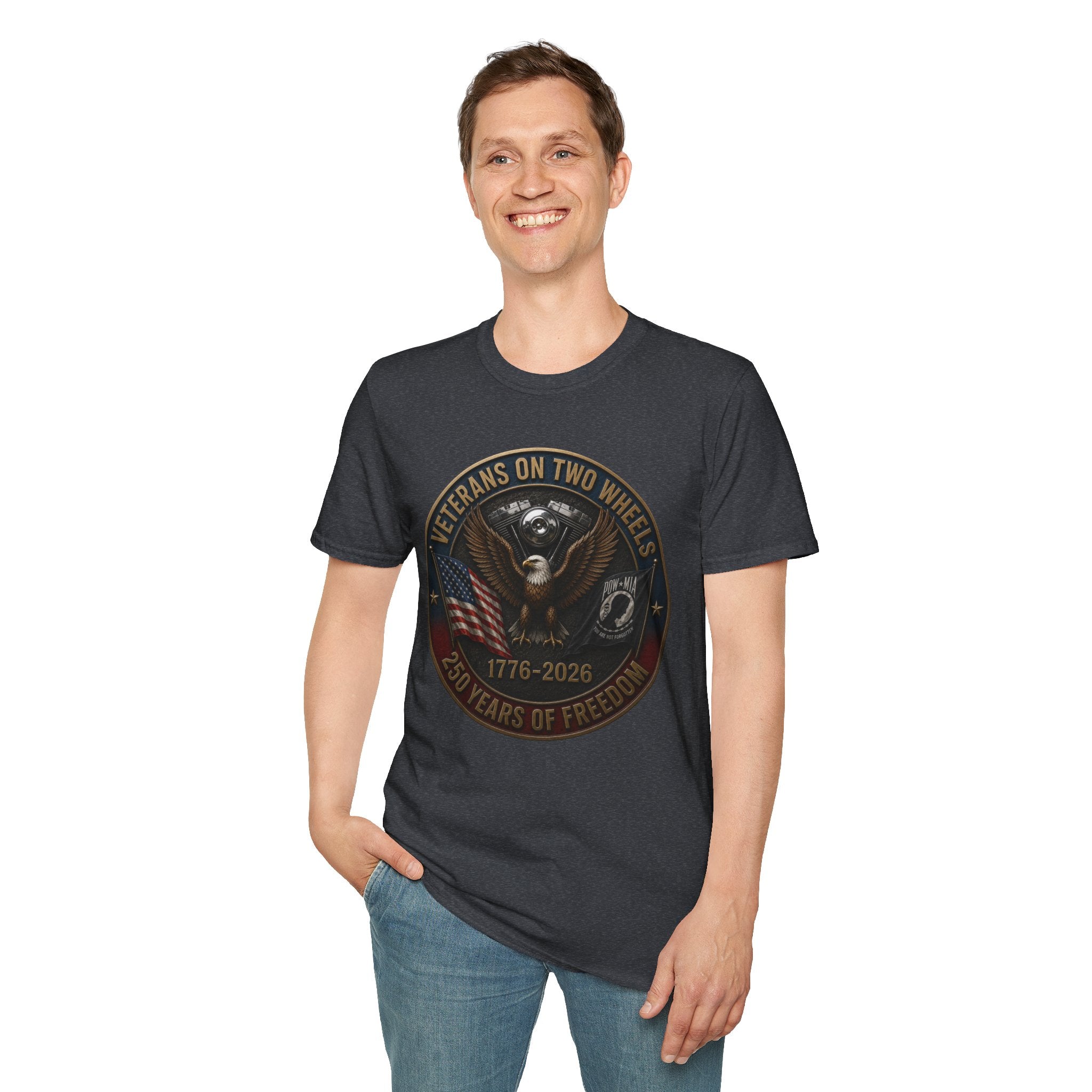 VETERANS ON TWO WHEELS T-SHIRT