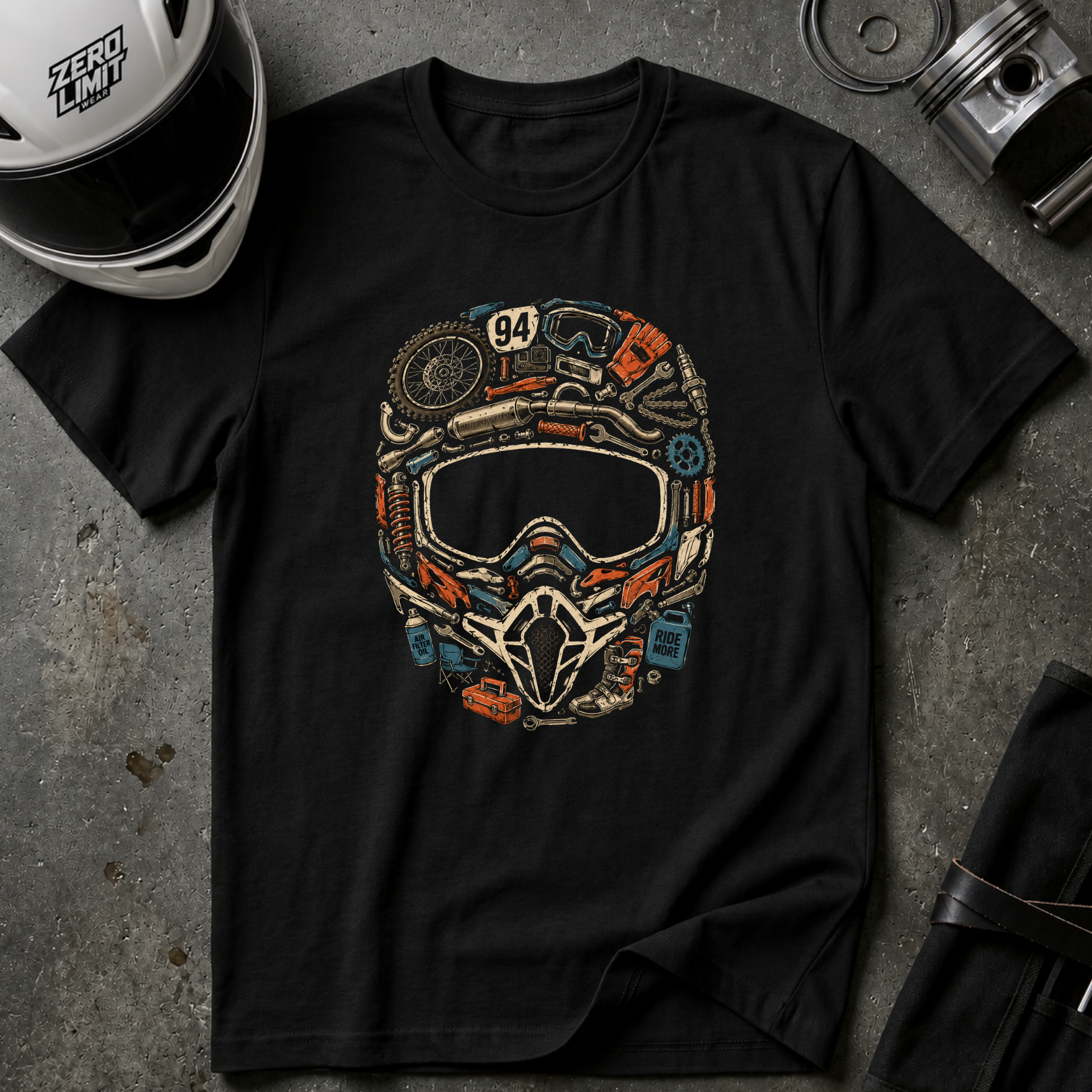 Helmet Mosaic T-Shirt