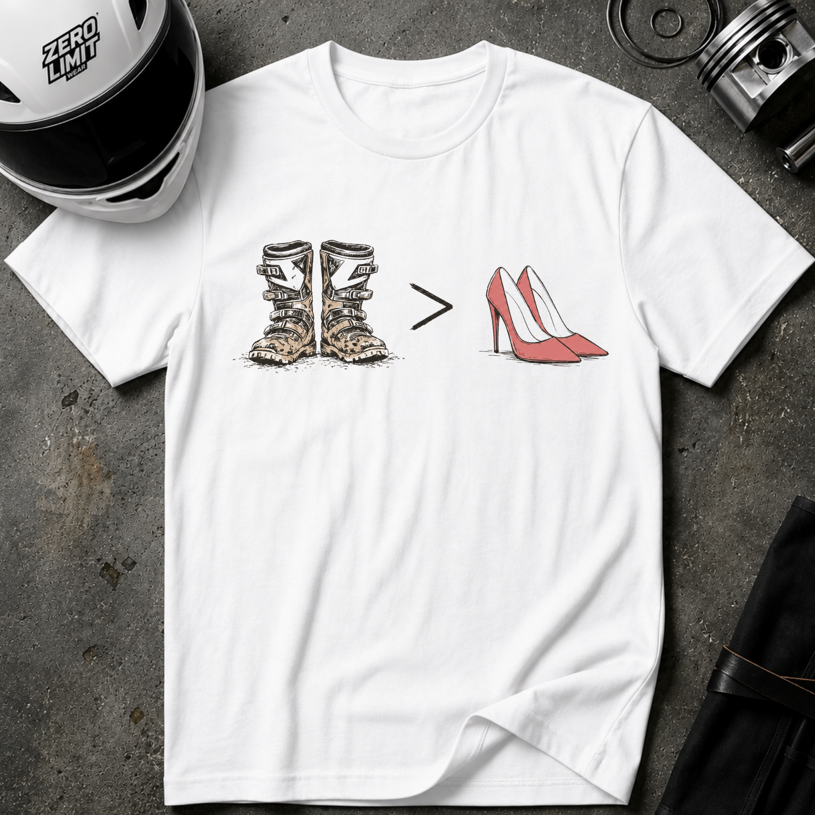 Boots Over Heels T-Shirt