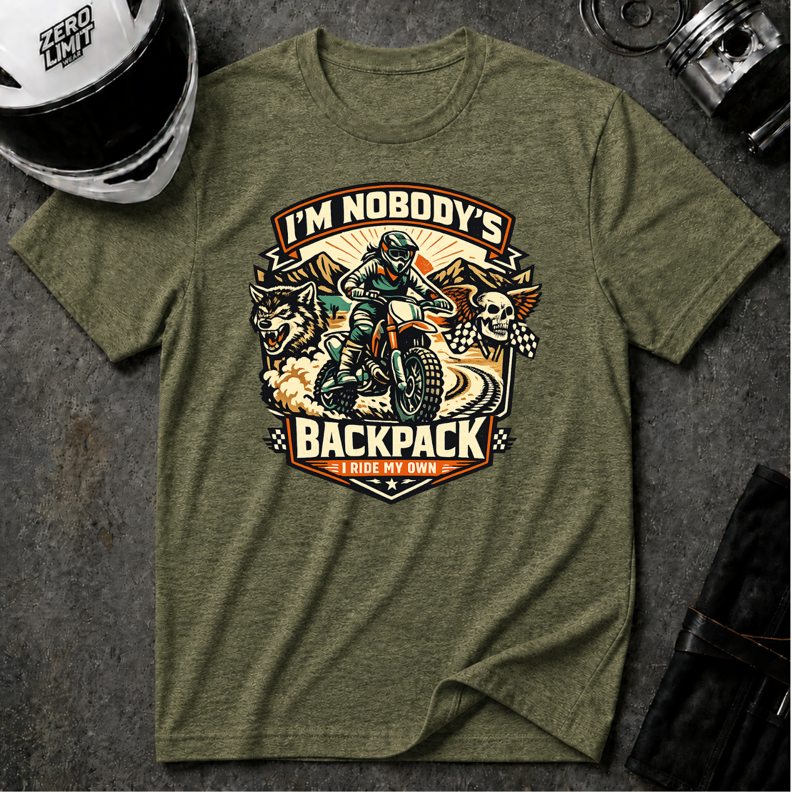 I'm Nobody's Backpack I Ride My Own T-Shirt
