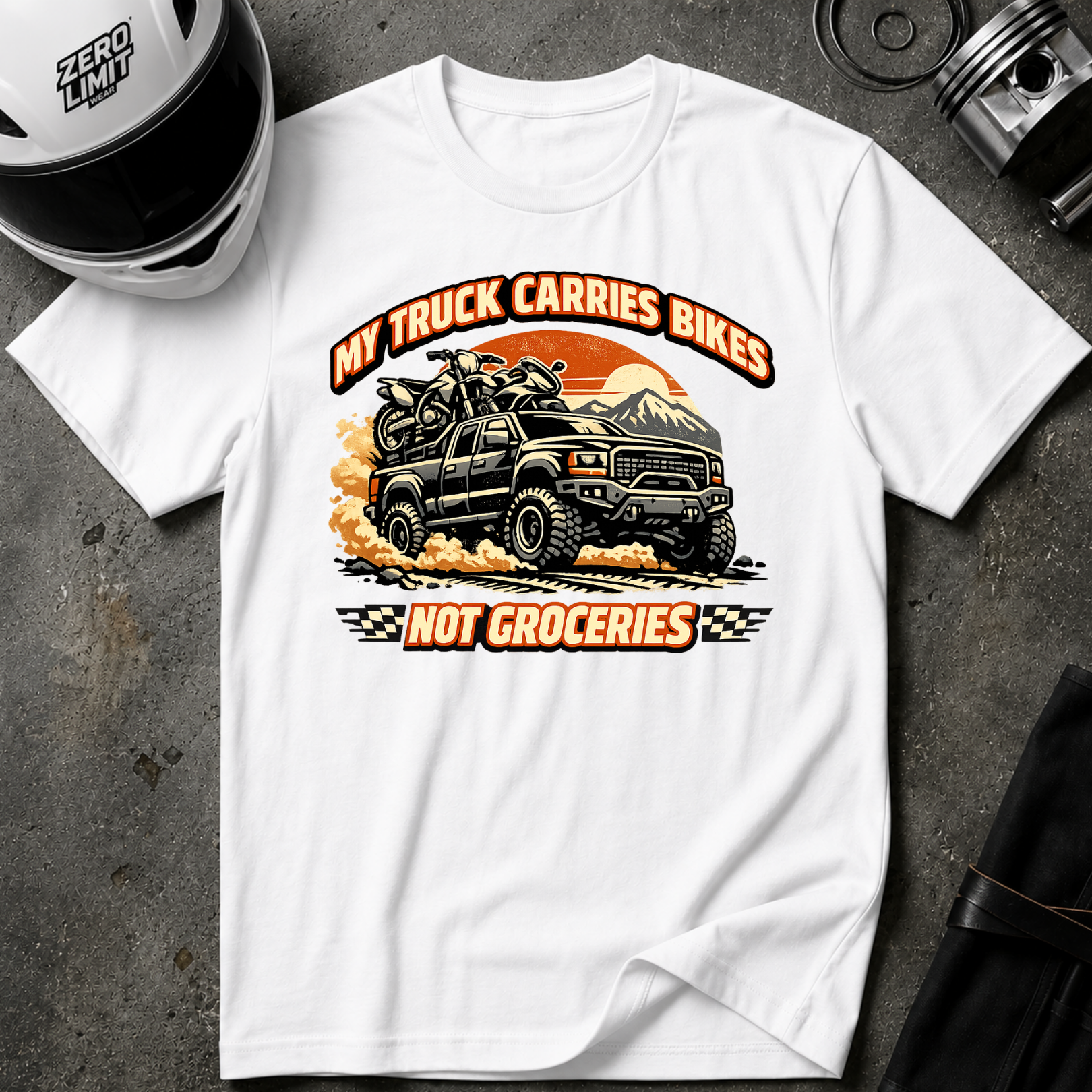 My Truck Carries Bikes Not Groceries T-Shirt