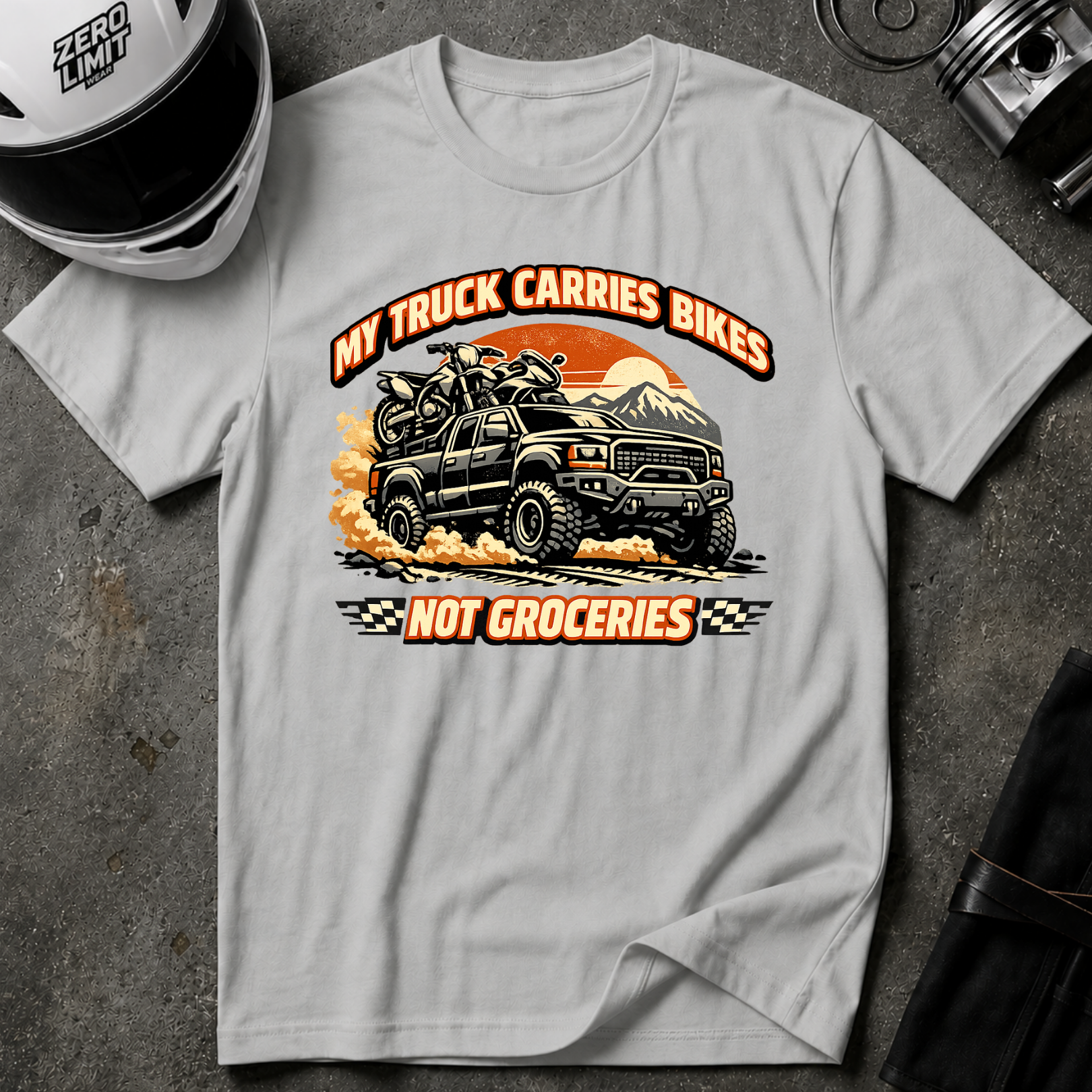 My Truck Carries Bikes Not Groceries T-Shirt