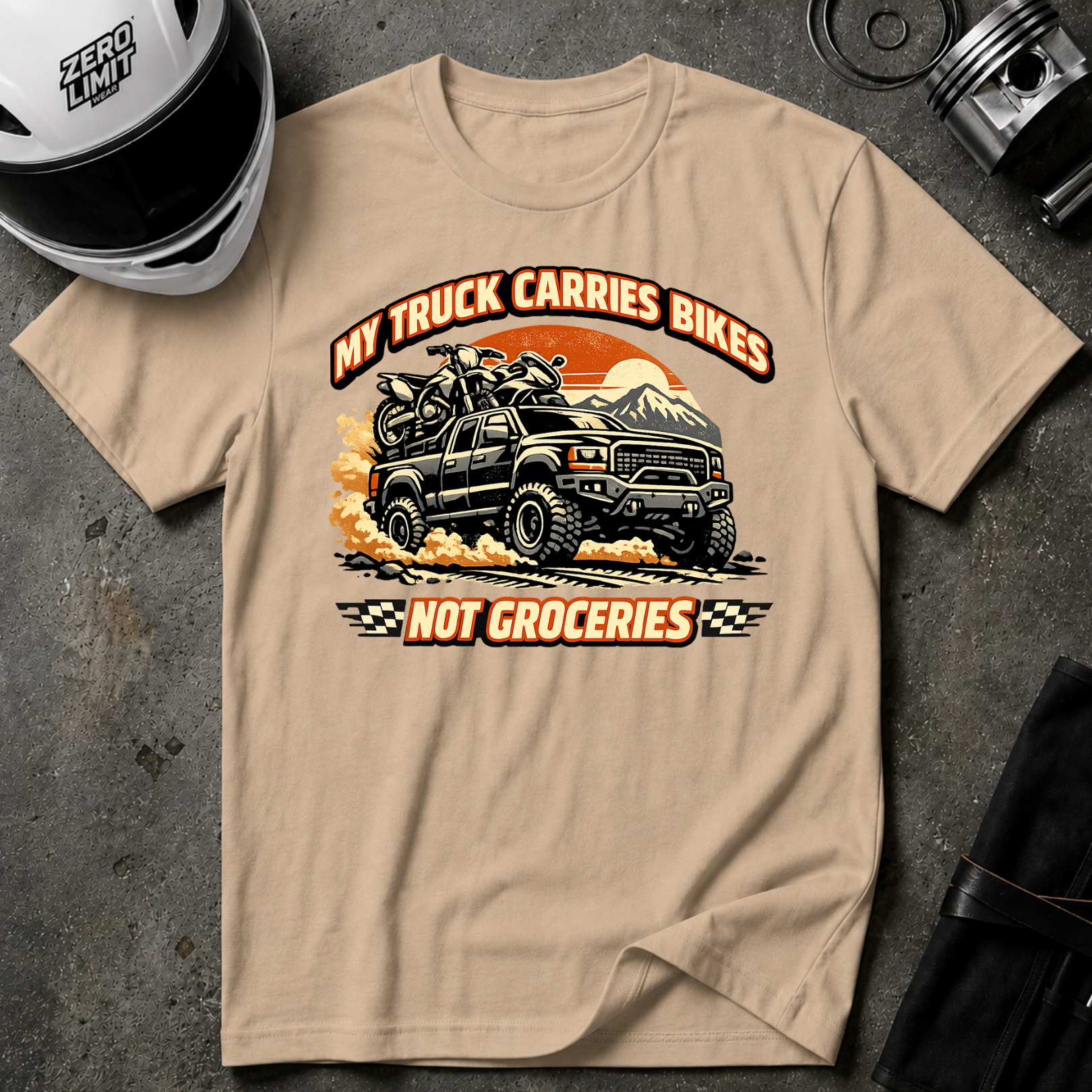 My Truck Carries Bikes Not Groceries T-Shirt