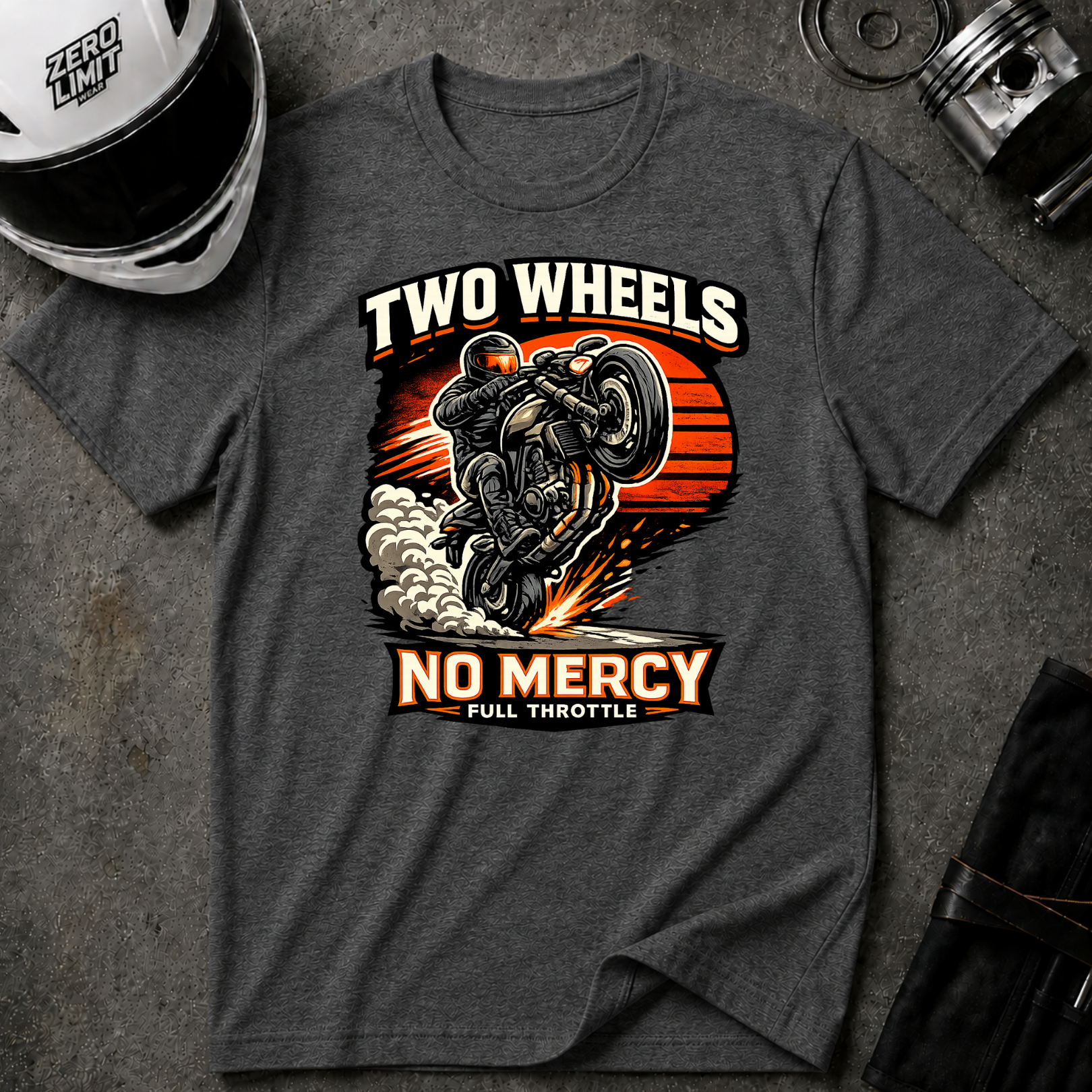 Two Wheels No Mercy T-Shirt