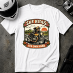 She Rides Her Own Road T-Shirt