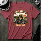 She Rides Her Own Road T-Shirt