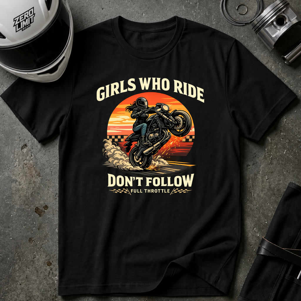 Girls Who Ride Don't Follow T-Shirt