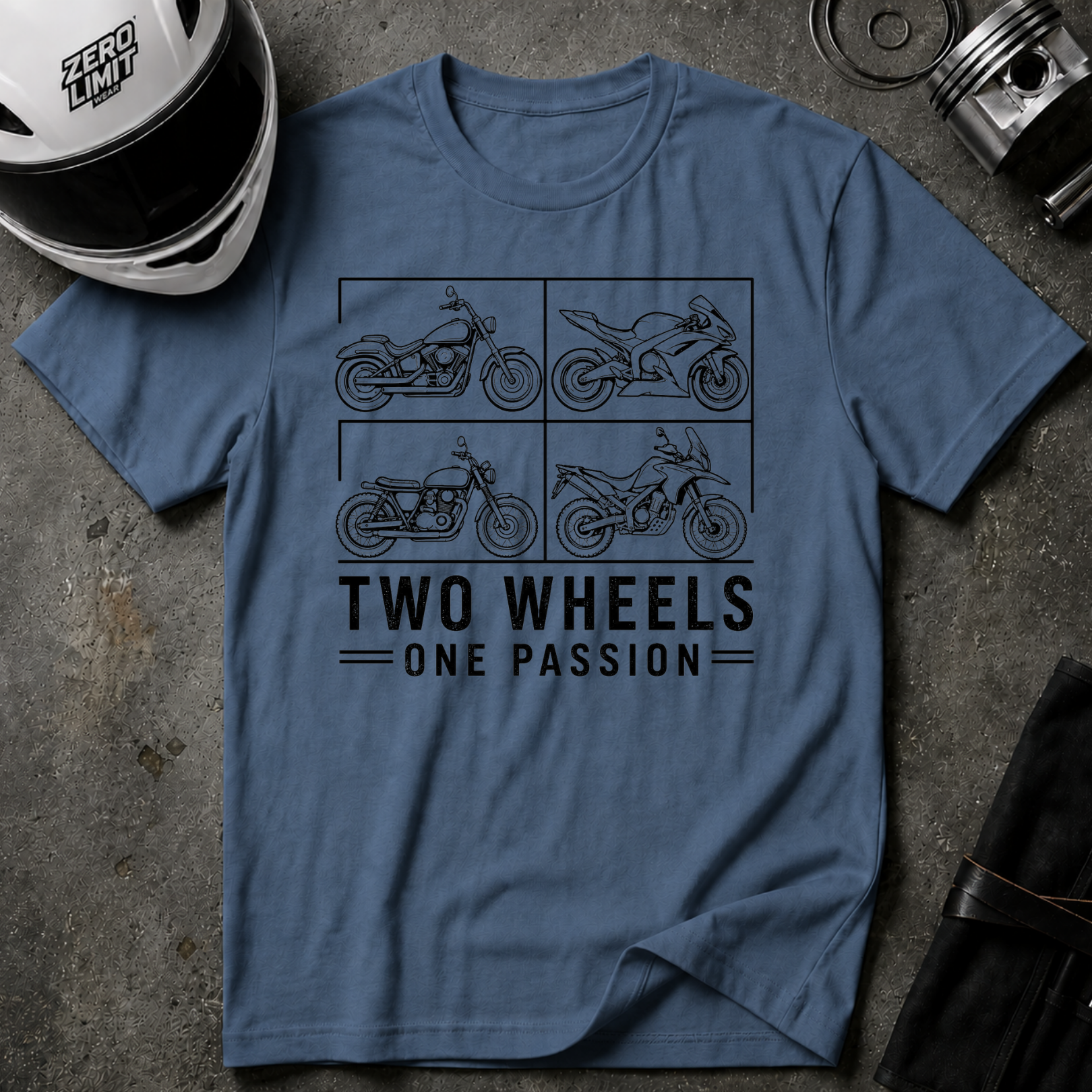 Two Wheels One Passion T-Shirt