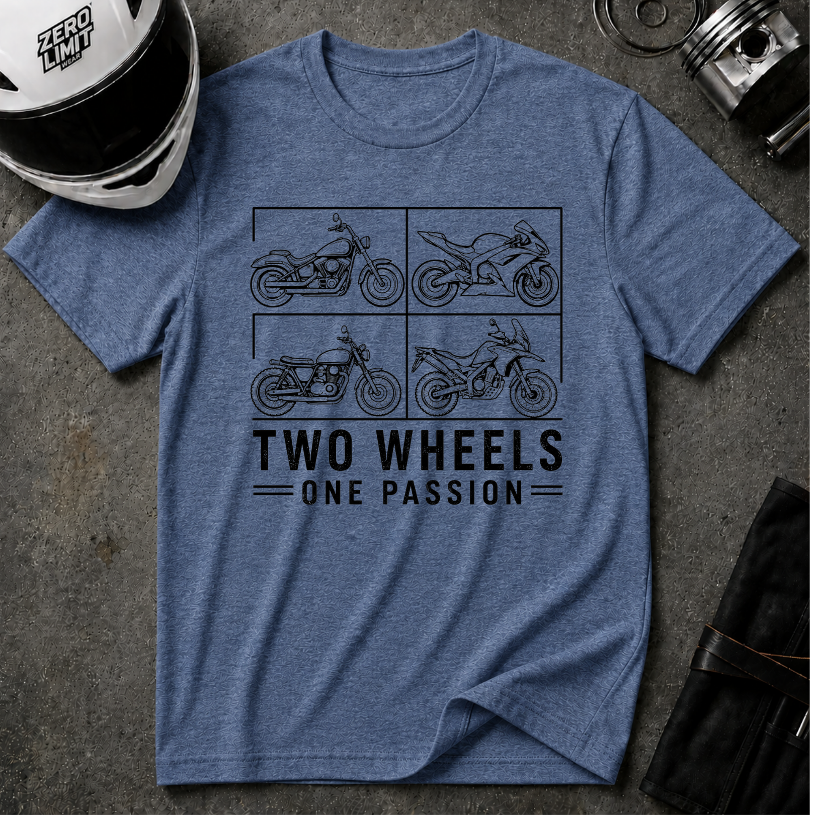 Two Wheels One Passion T-Shirt