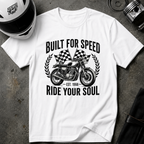 "Built for Speed, Ride Your Soul" Vintage Bike Tee