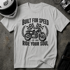 "Built for Speed, Ride Your Soul" Vintage Bike Tee