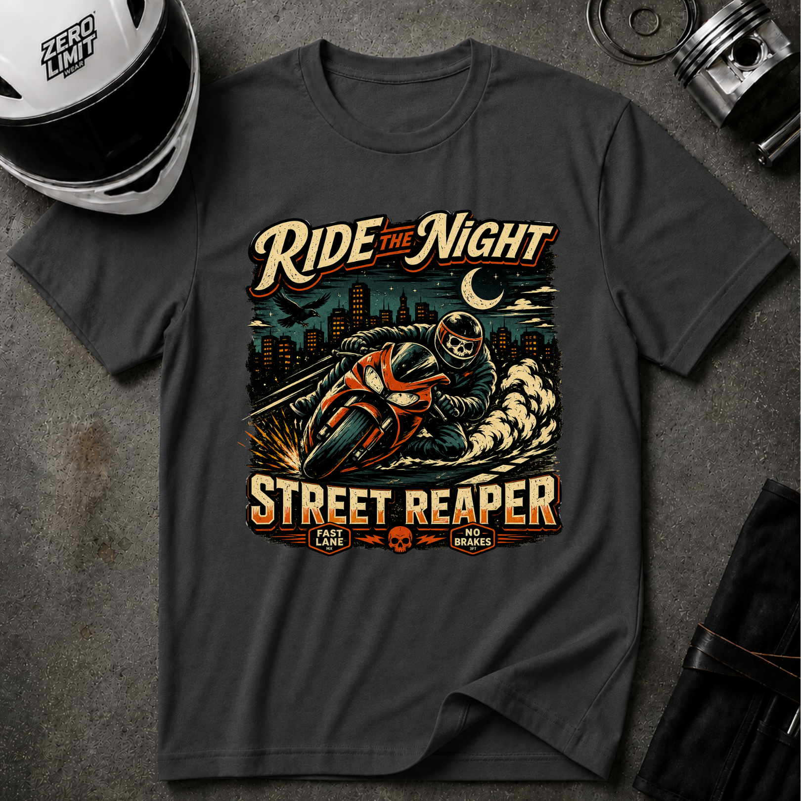 Ride The Night Street Reaper T-Shirt