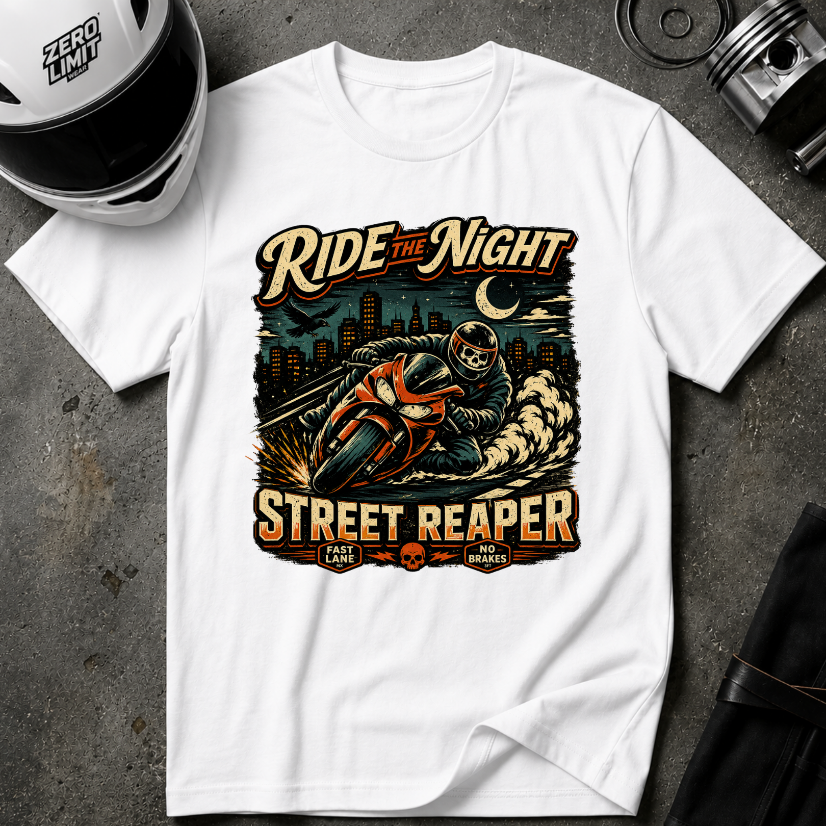 Ride The Night Street Reaper T-Shirt