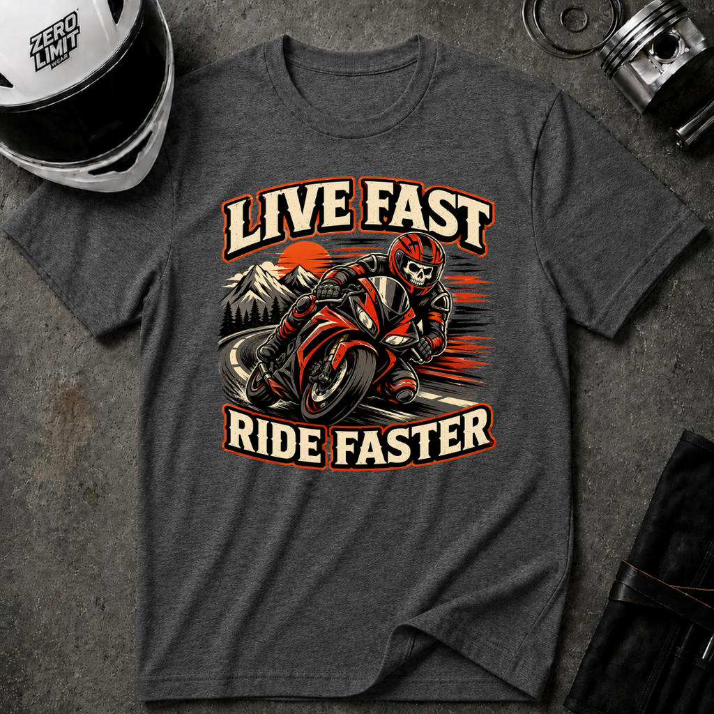 Live Fast Ride Faster T-Shirt