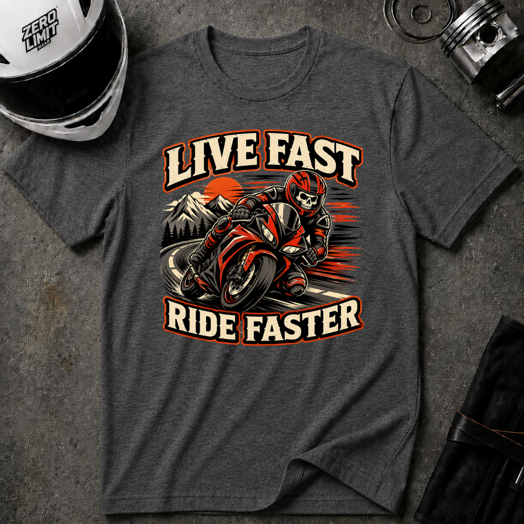 Live Fast Ride Faster T-Shirt