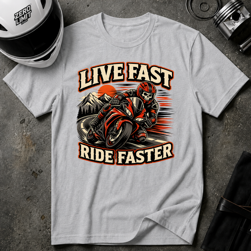 Live Fast Ride Faster T-Shirt