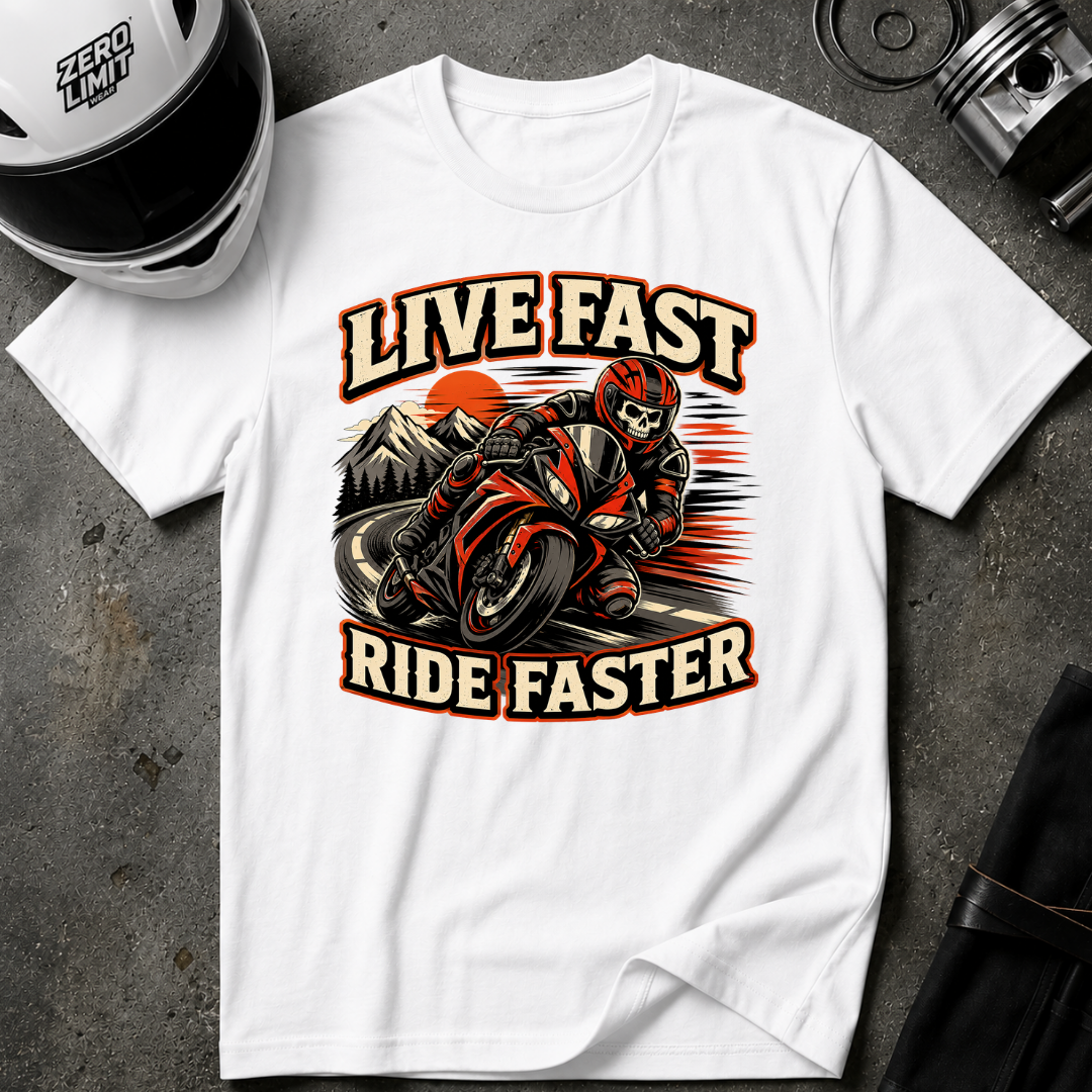 Live Fast Ride Faster T-Shirt