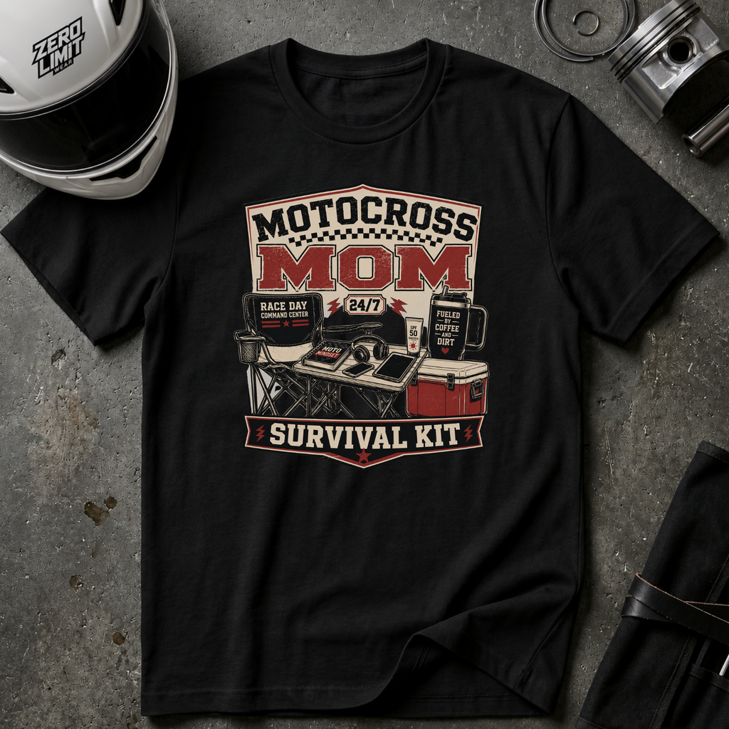 Moto Cross Mom Survival Kit T-Shirt