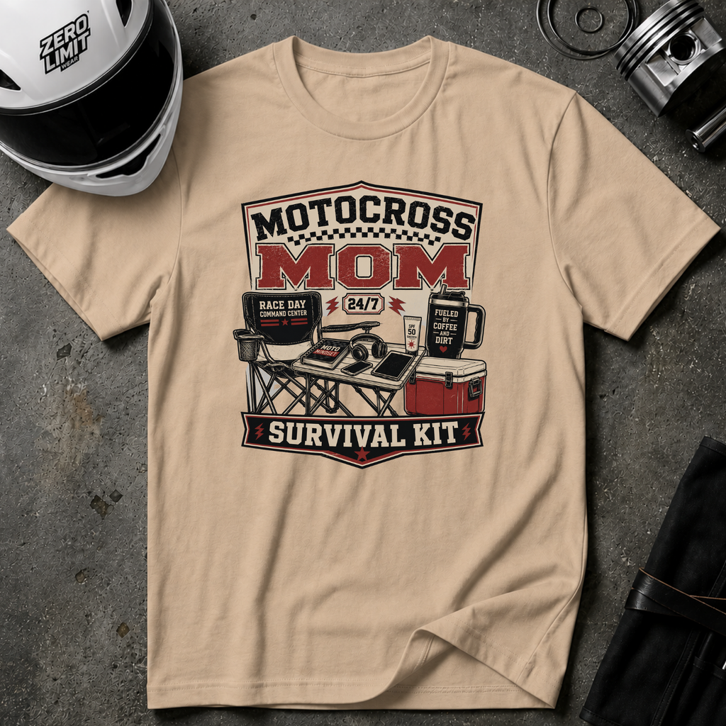Moto Cross Mom Survival Kit T-Shirt