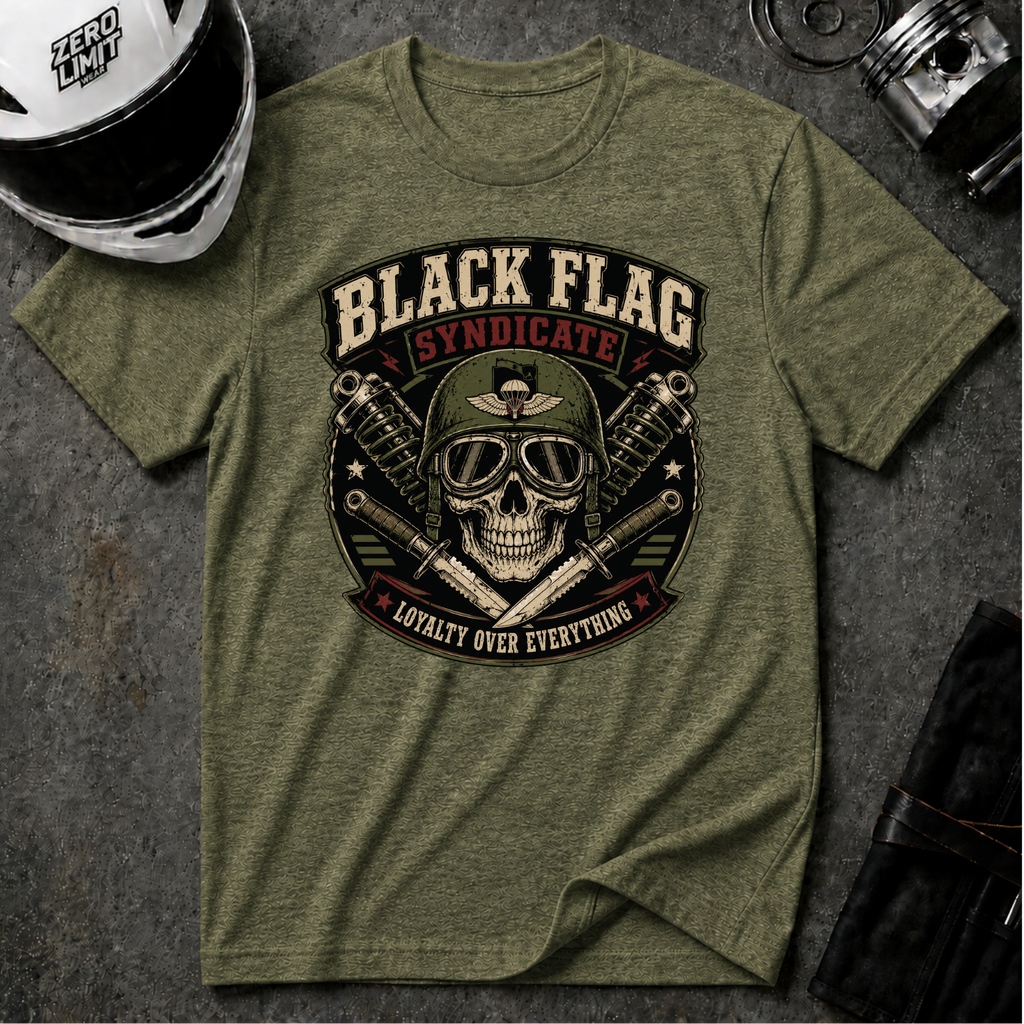 Black Flag Skull Patch T-Shirt