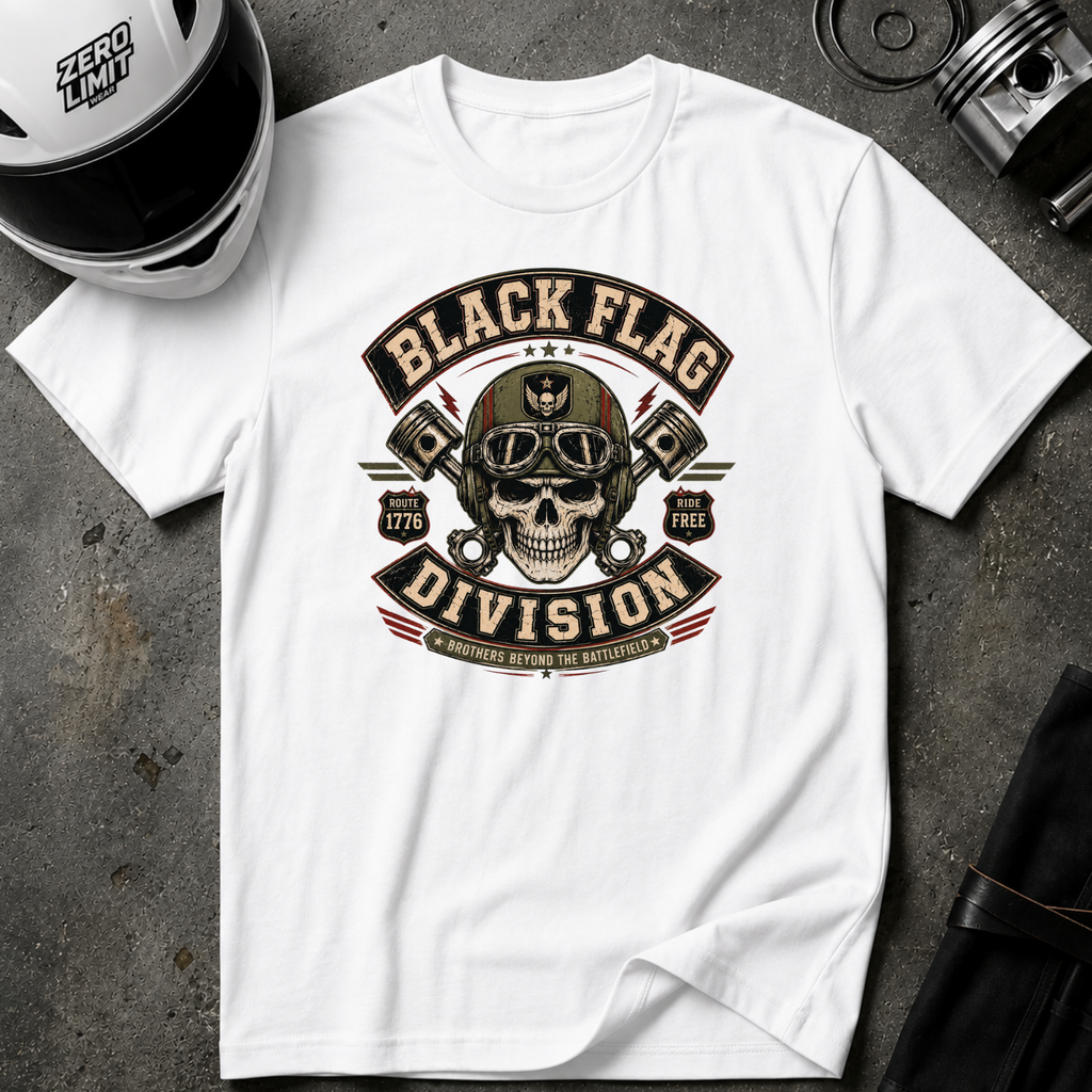 Black Flag Division Skull T-Shirt