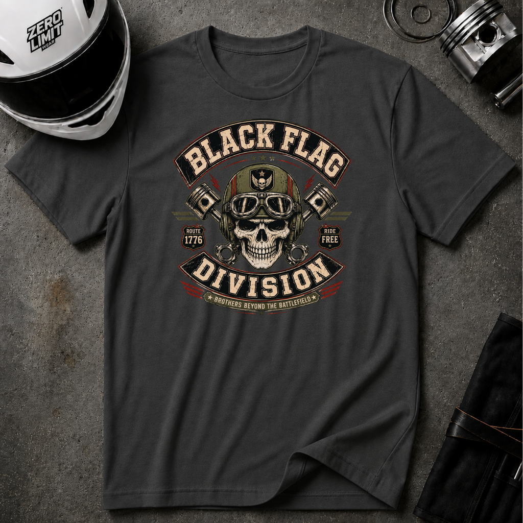 Black Flag Division Skull T-Shirt